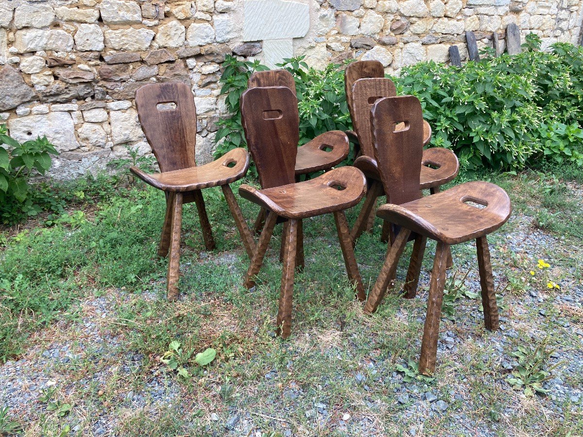 Série De Chaises Brutaliste - "montagne"-photo-4