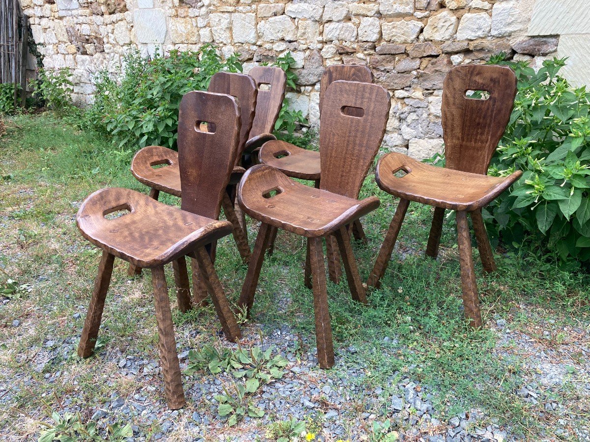 Série De Chaises Brutaliste - "montagne"-photo-2