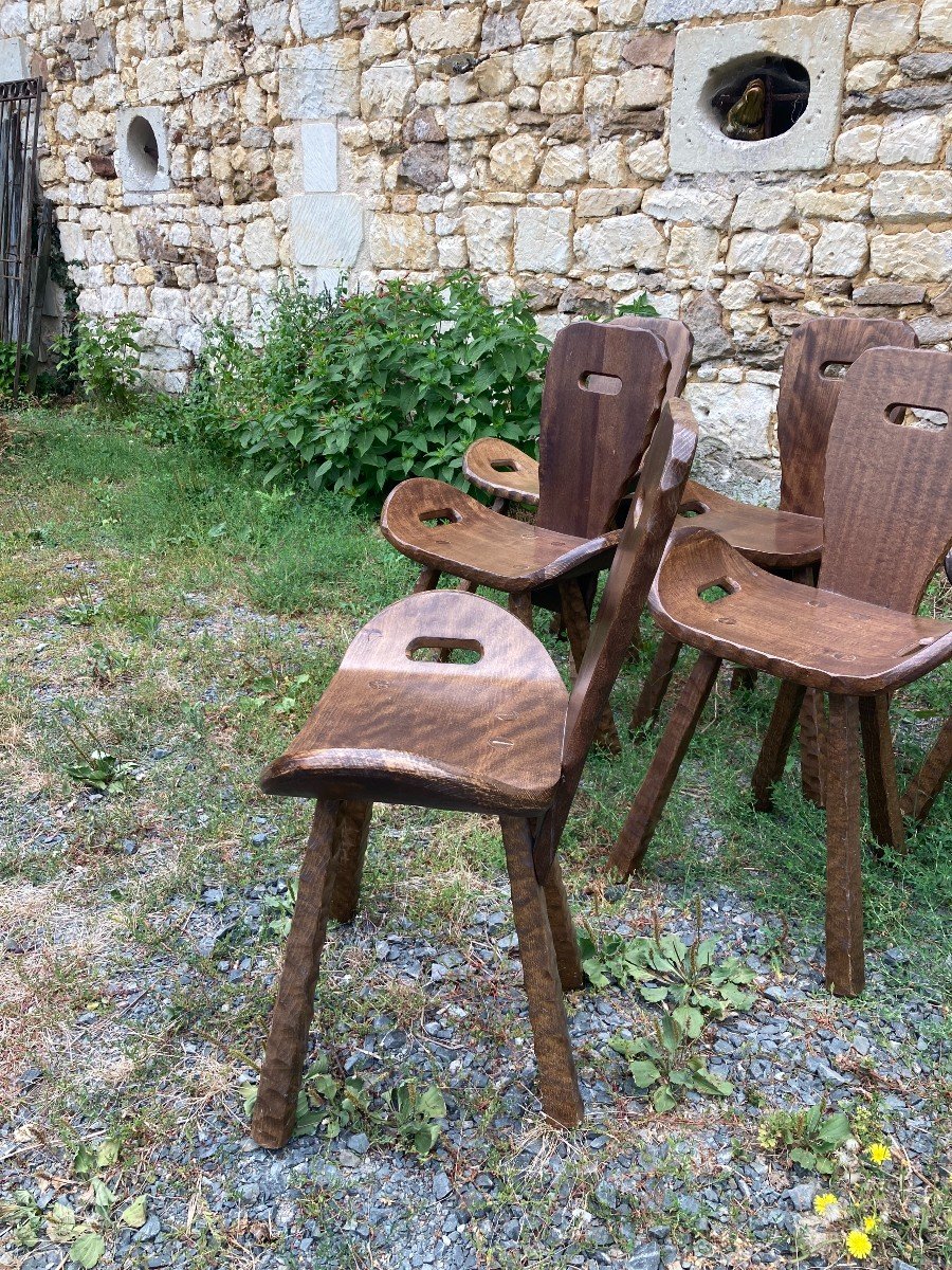 Série De Chaises Brutaliste - "montagne"-photo-4