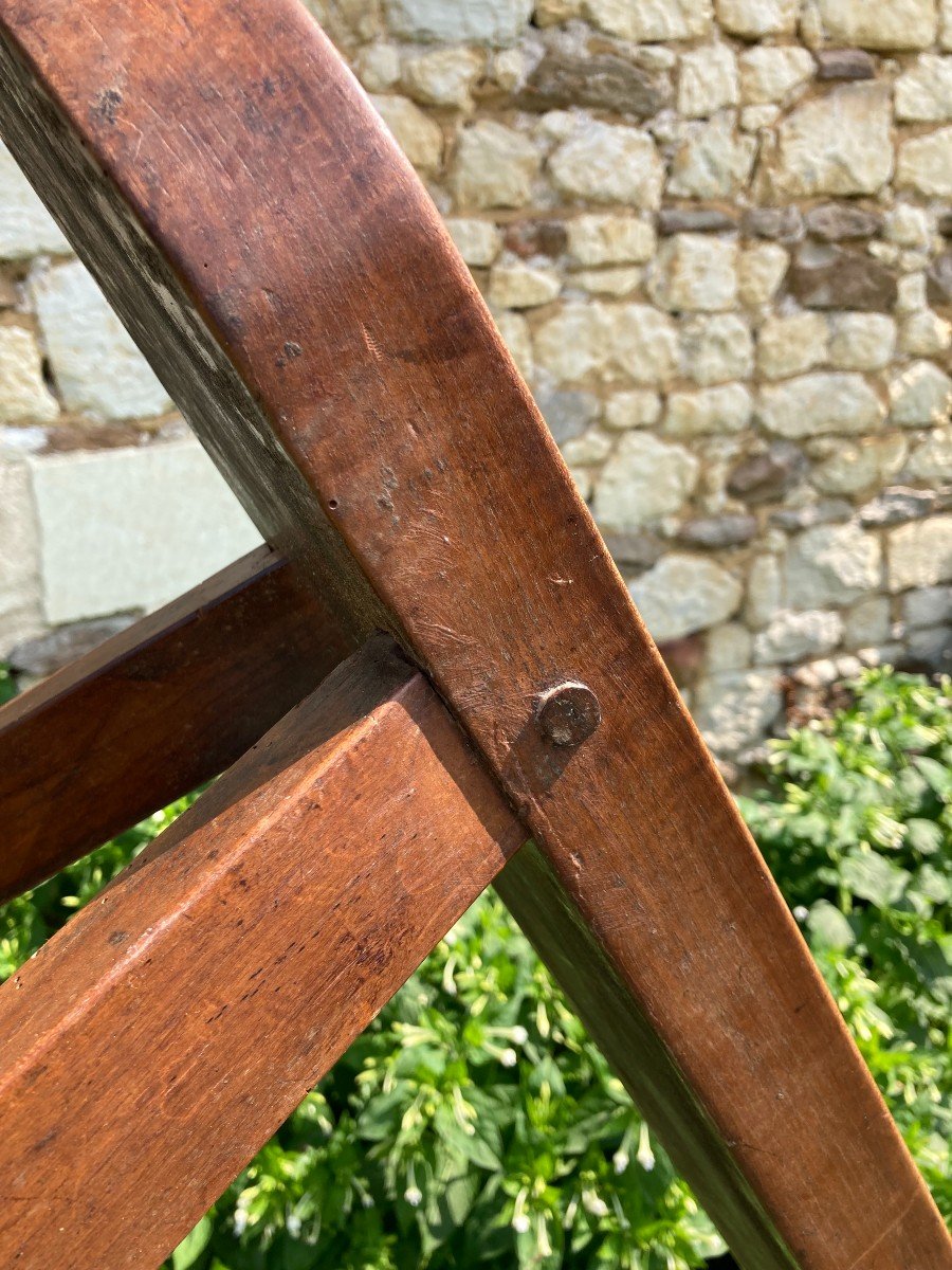 Pair Of 19th Century Fruitwood Benches-photo-4