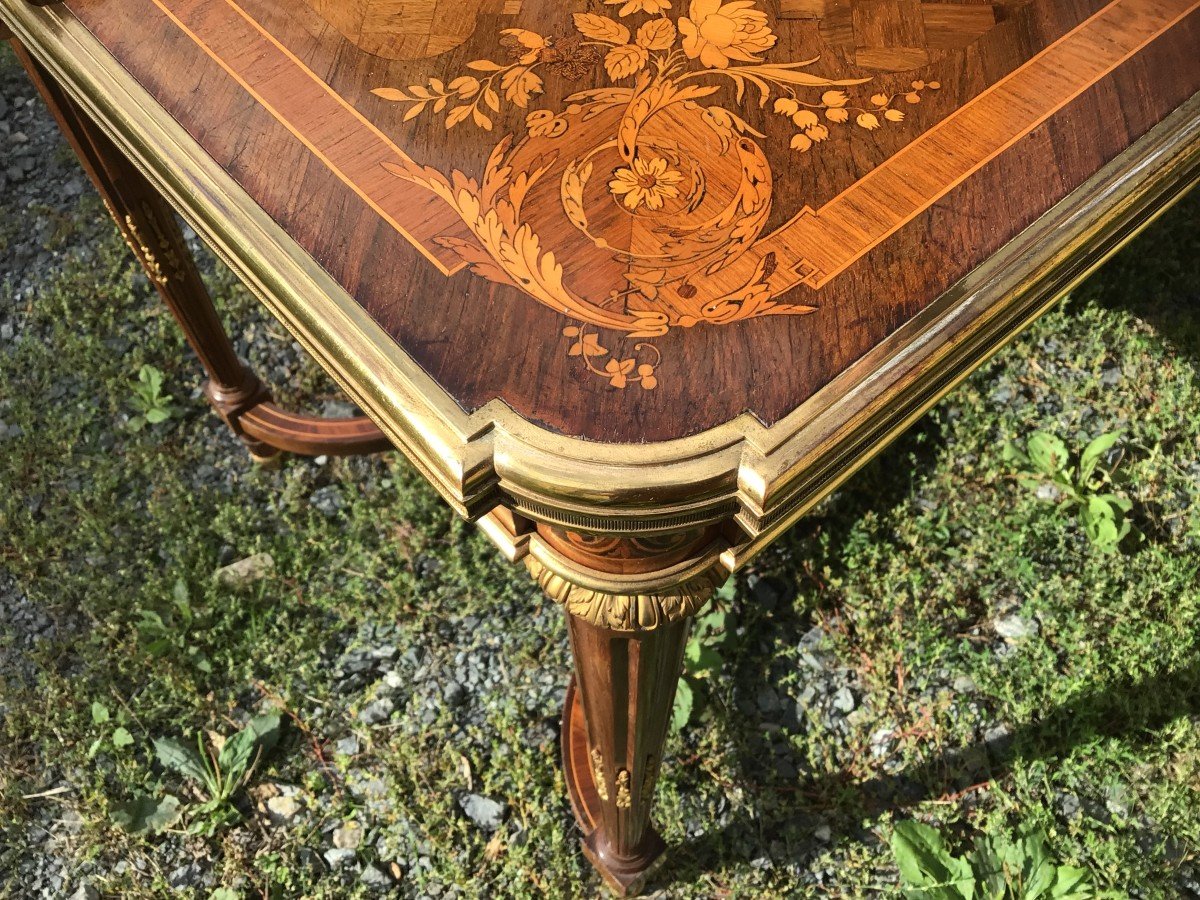 Bureau Plat Style Louis XVI - Lingotière 