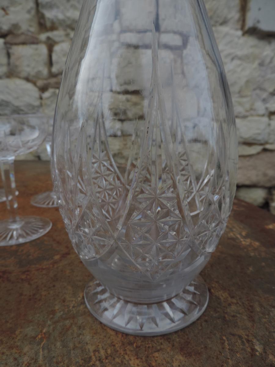 Baccarat Service De Verres/carafe En Cristal Modèle Épron-photo-5