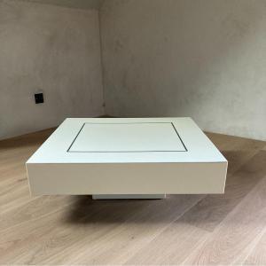 Ivory Lacquered Coffee Table 1970