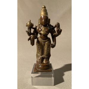 Vishnu, Bronze Ganga Jumna (two-tone) 17th Century