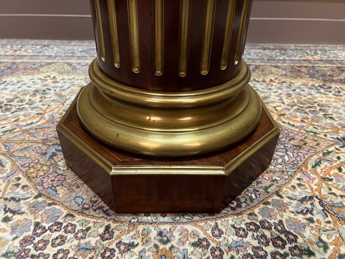 Napoleon III Column In Mahogany-photo-3