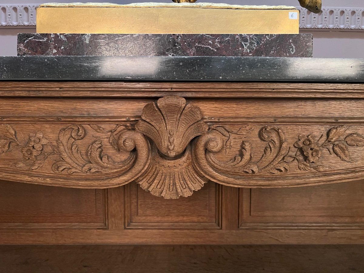 Pair Of Oak Console Tables-photo-3