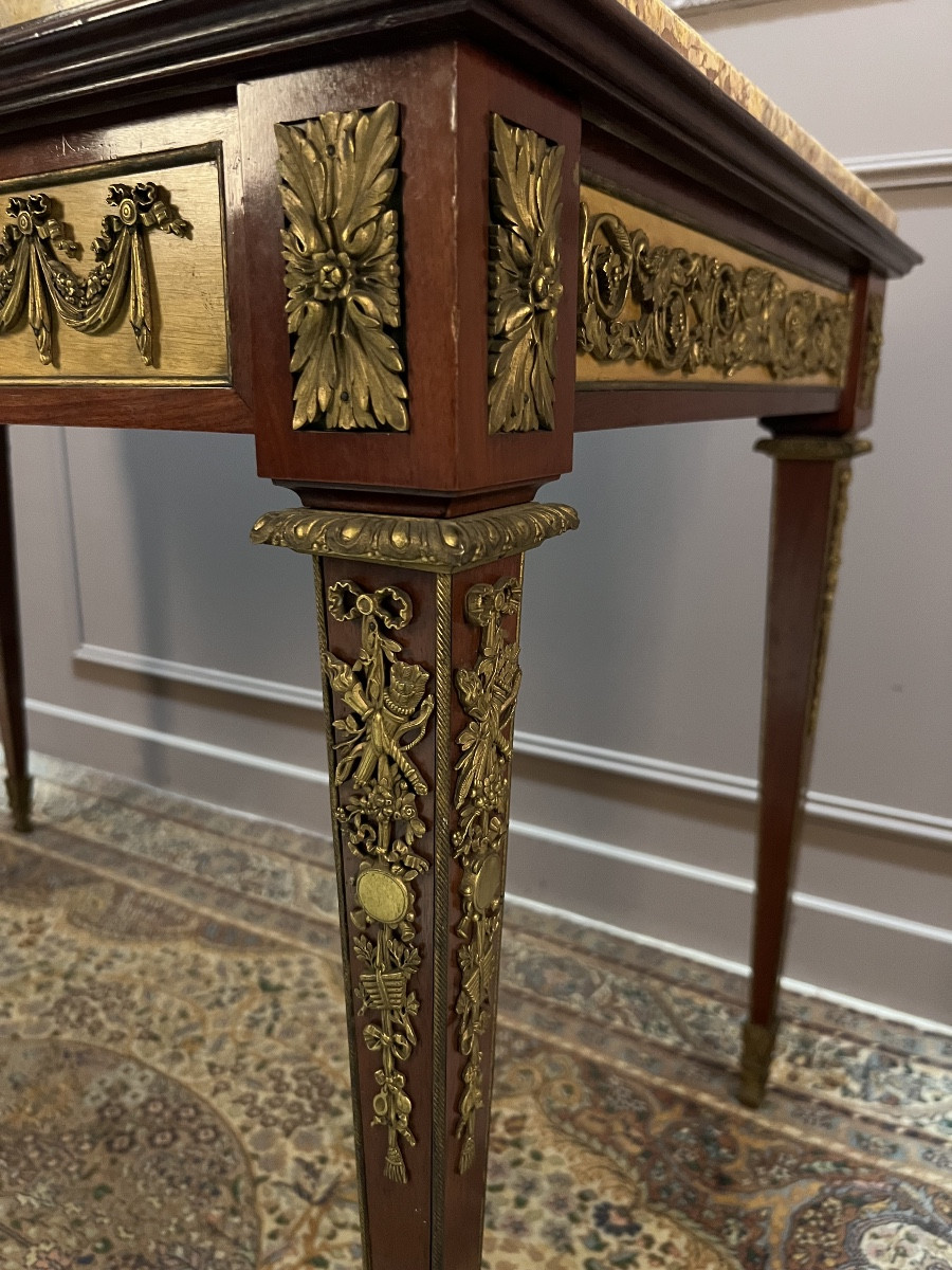 Louis XVI Style Center Table From The Napoleon III Period-photo-3