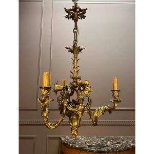 Louis XV Style Gilt Bronze Chandelier