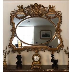 Miroir Horizontale à Facette Napoleon III