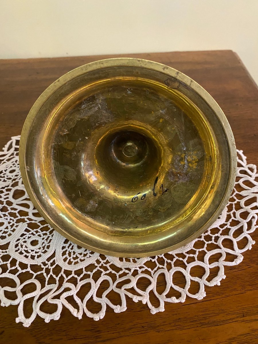 Beautiful Gilt Bronze Candle Holder -photo-1