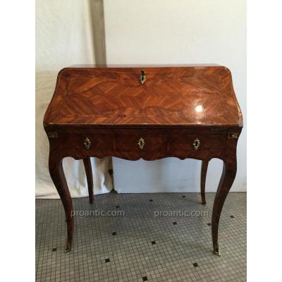  Bureau De Pente En Marqueterie De Bois De Violet