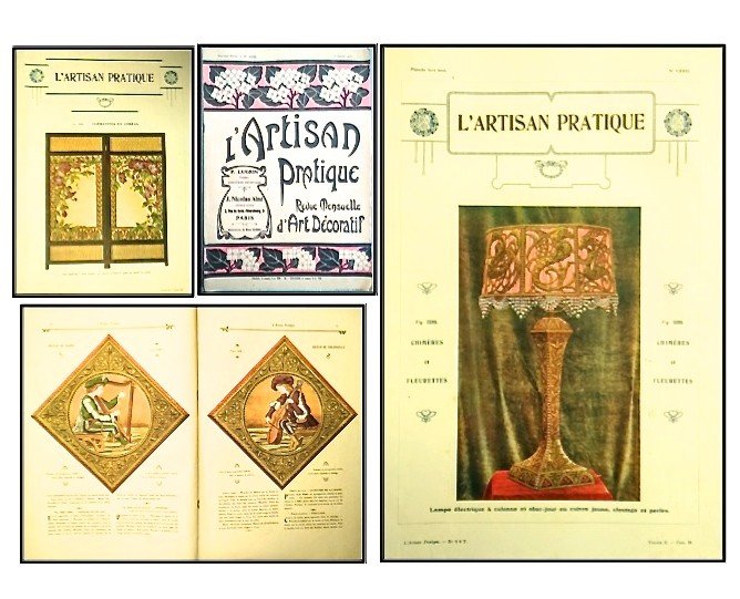 - Set Of 14 * From Artisan Pratique 1911 -1914 - Average Condition!