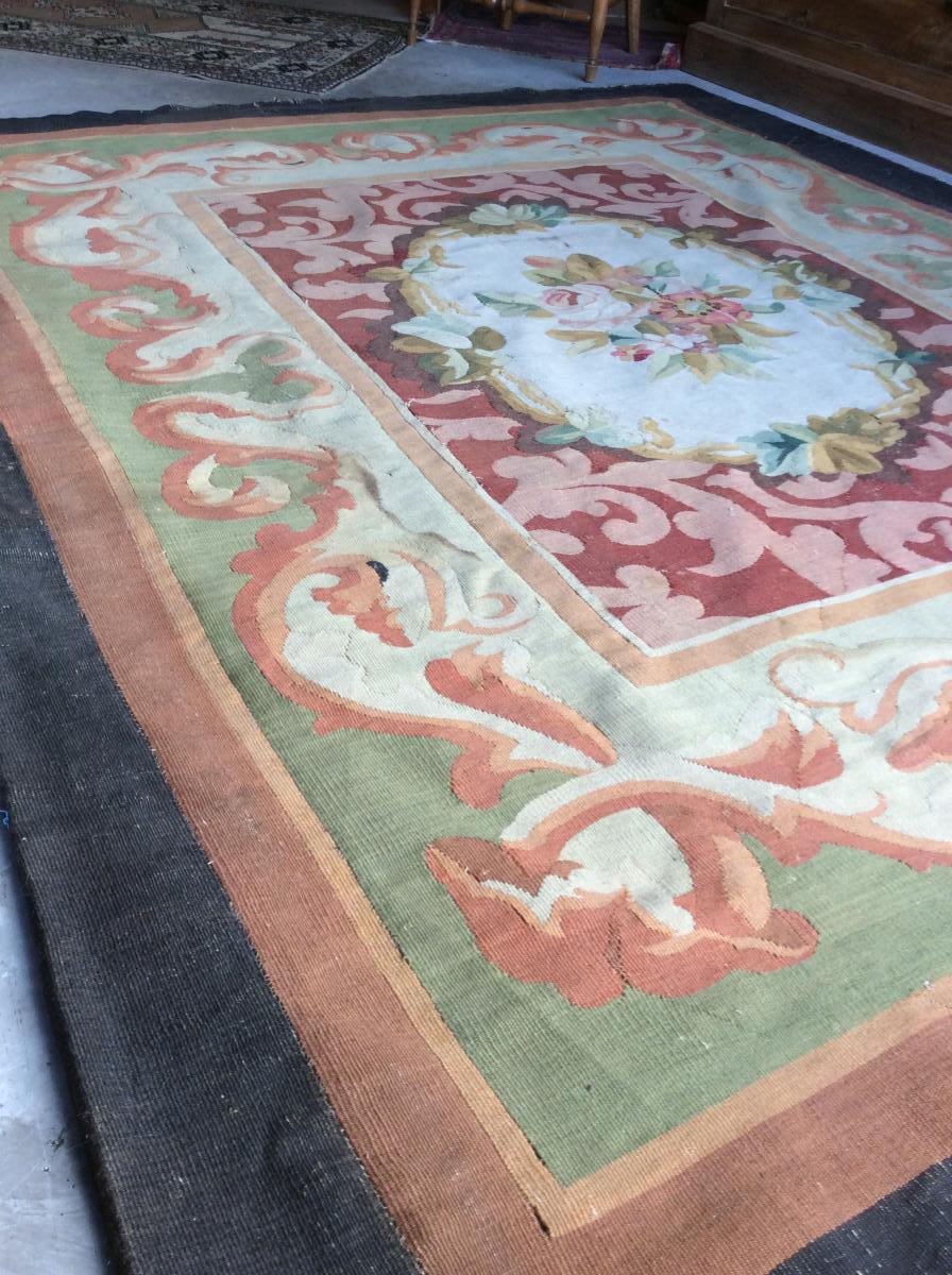 Tapis d'Aubusson Fin XIXe Siècle-photo-2