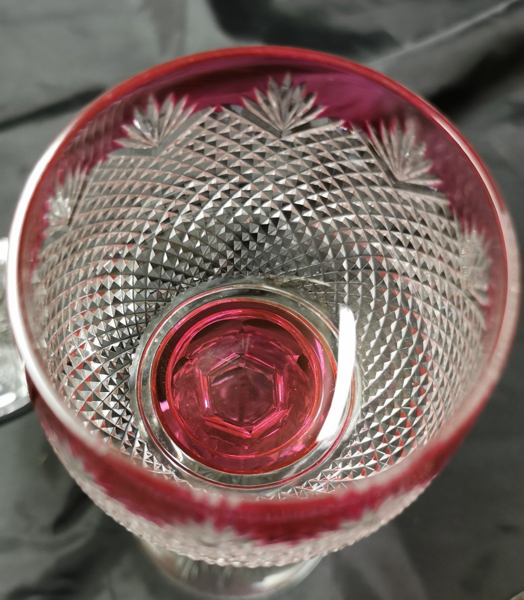 5 Verres En Cristal De Couleur Baccarat Modèle Nonancourt-photo-3