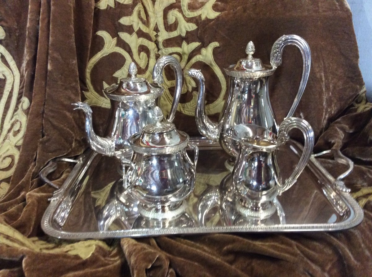 St Medard Silver Metal Coffee And Tea Service