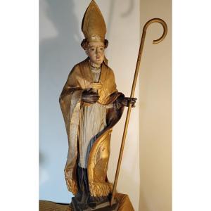 18th Century Bishop Sculpture 