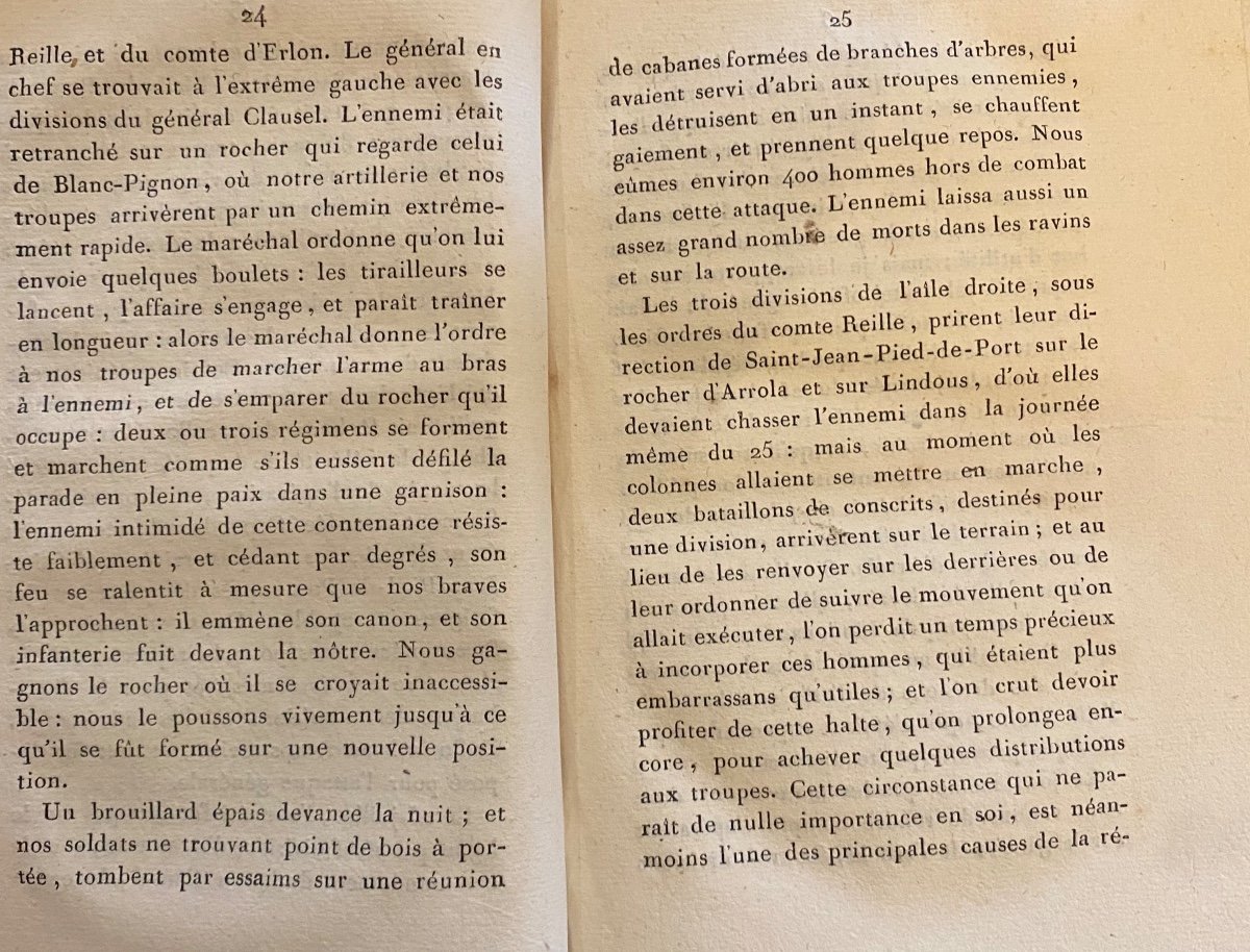 Eo J Pelot 1818 Bayonne basque Mémoire Sur La Campagne De l'Armée Française Dite Des Pyrénées -photo-1