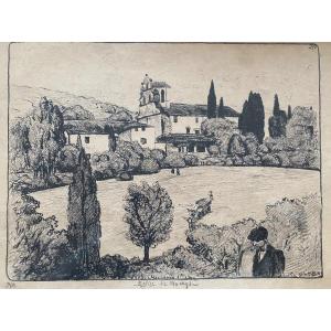 Pablo Tillac 1923 Lithograph Num. 9/13 Basque Country Macaye Lapurdi