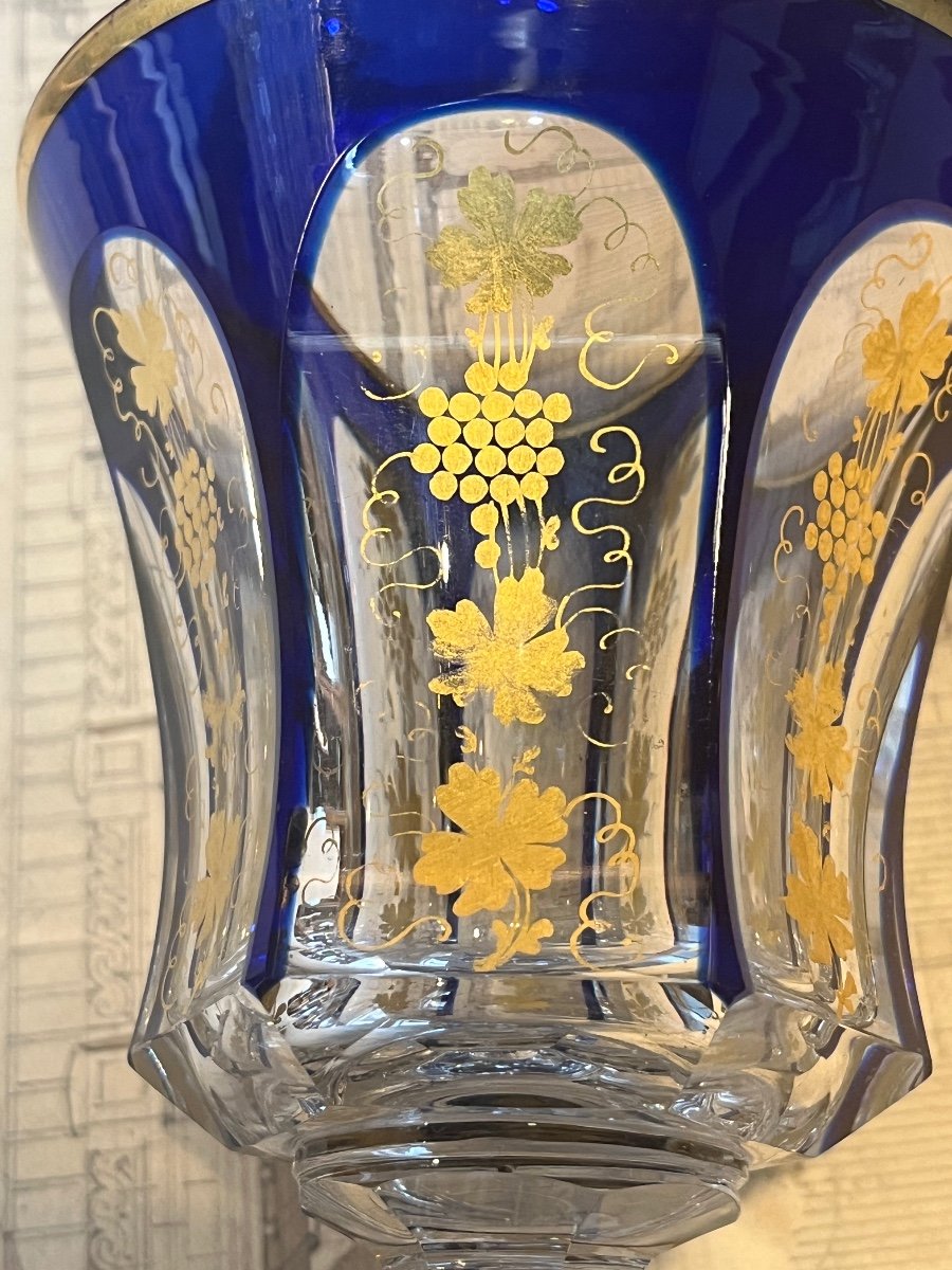 Verre En Cristal Baccarat Overlay .-photo-3