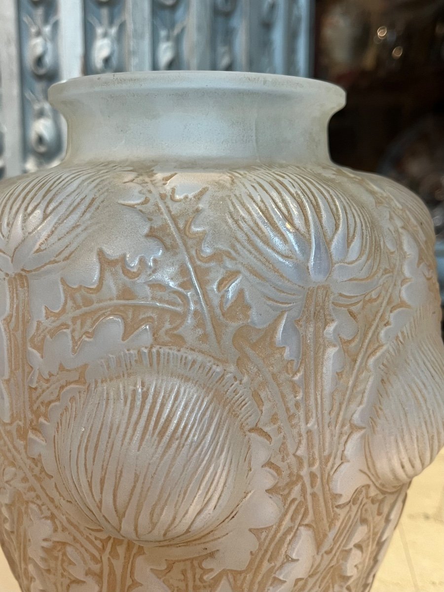 René Lalique Vase Modèle Domrèmy.-photo-2