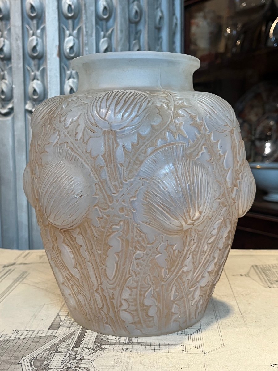 René Lalique Vase Modèle Domrèmy.-photo-3