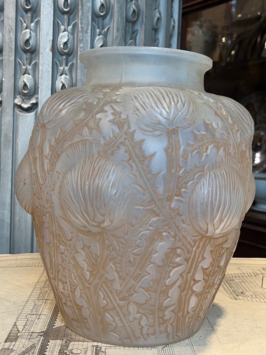 René Lalique Vase Modèle Domrèmy.-photo-3