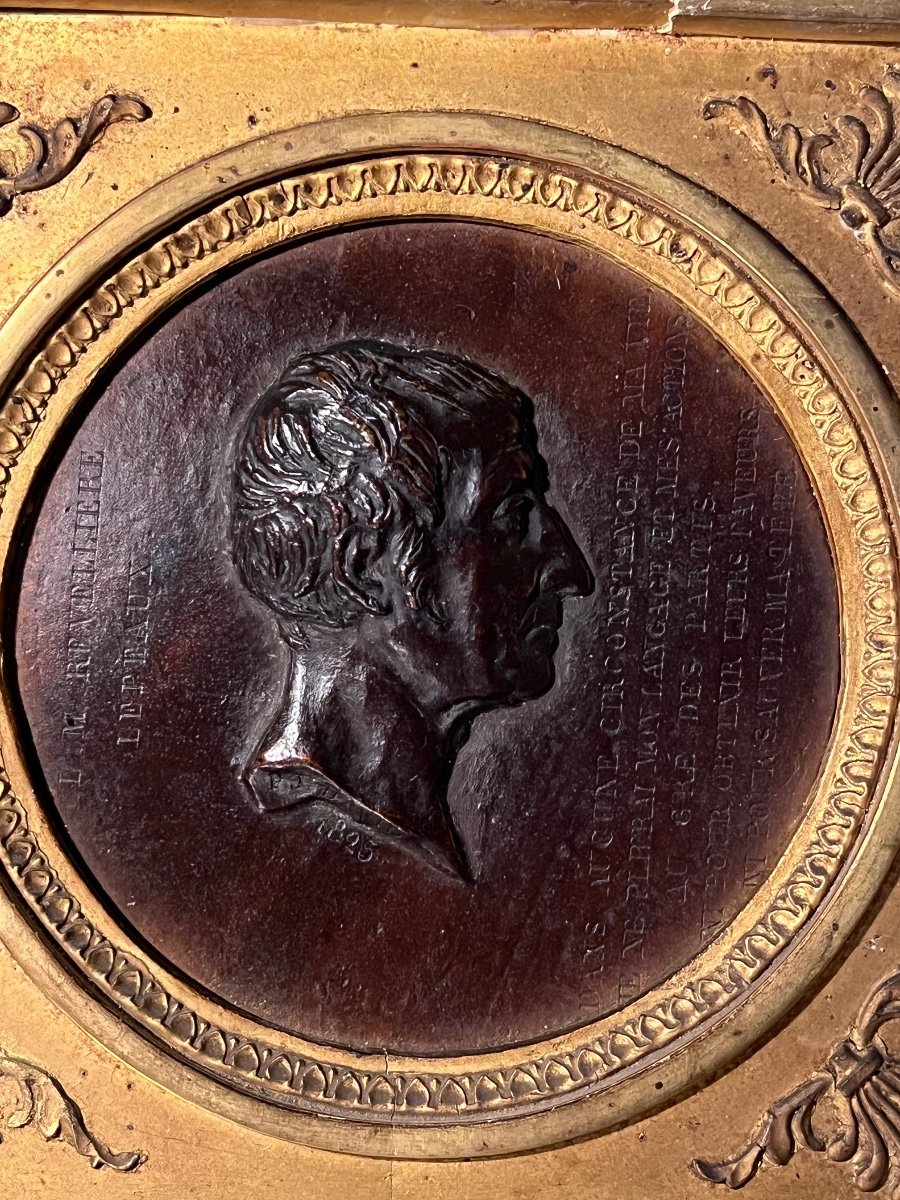 Bronze Medallion. Pierre Jean David D´angers -photo-2