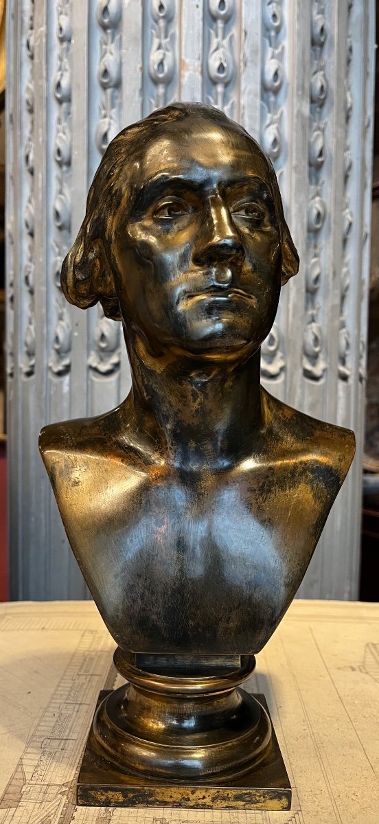 Bronze Bust Of George Washington.