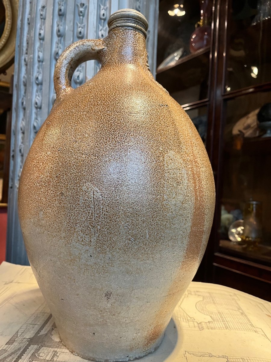 Important Stoneware Pitcher (bellarmine)-photo-3