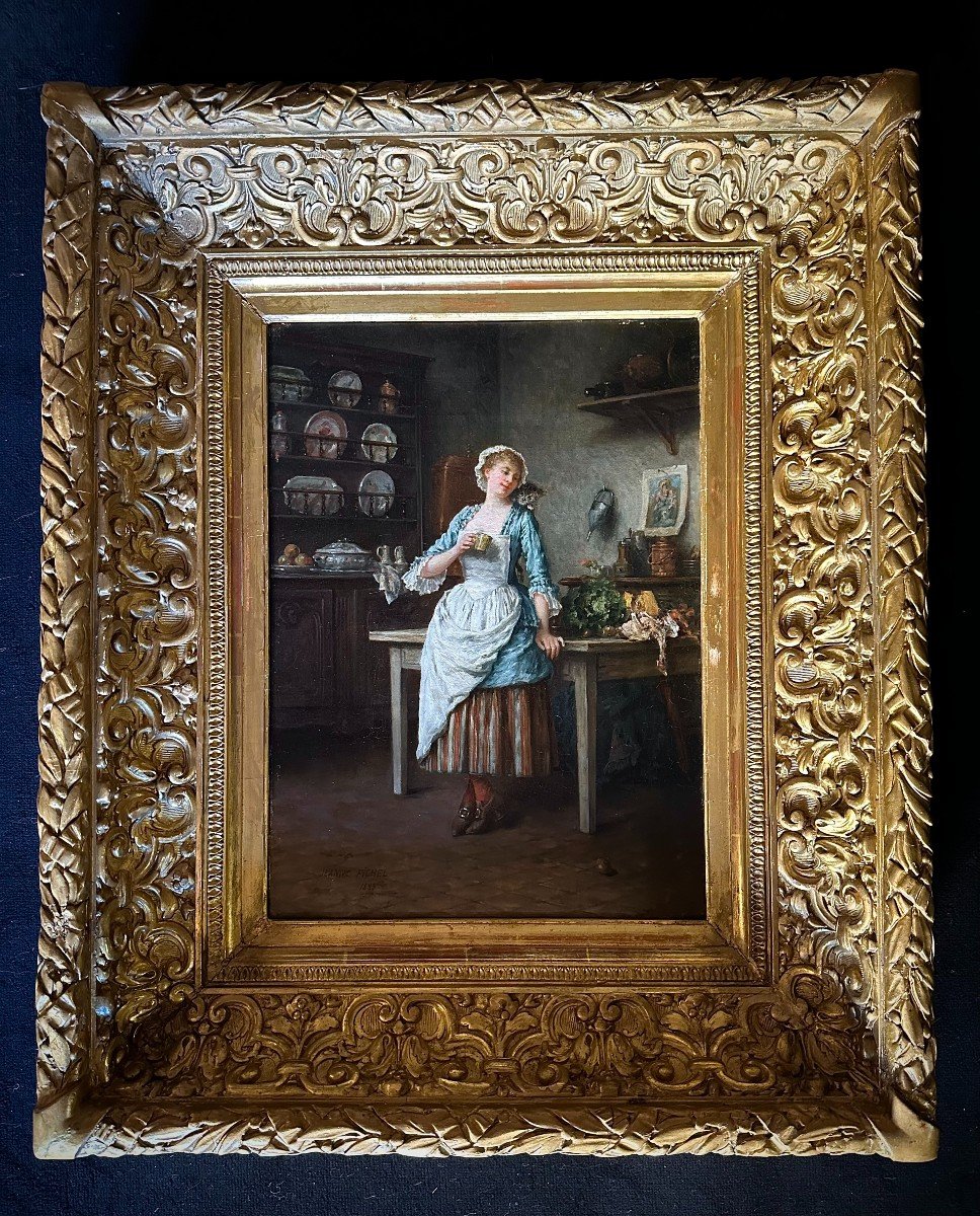 La Jeune Fille De Cuisine (jeanne Fichel, 1849,1906).