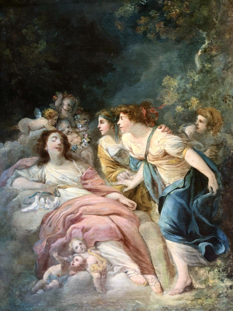 The Sleep Of Venus (jacques Gamelin 1738-1803 Attributed).-photo-2