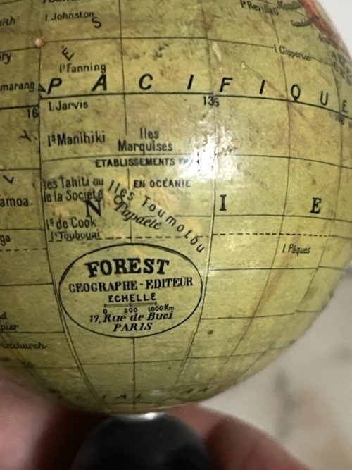 Globe Terrestre Miniature Forest Paris-photo-2