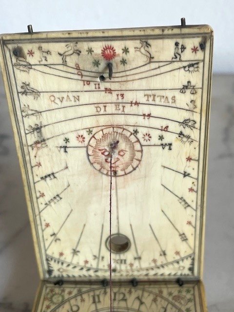 Multiple Dial In Diptych Signed Leonhart Miller Dated 1652-photo-3