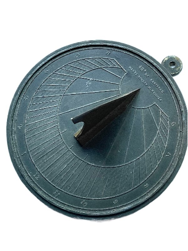 Interesting Bronze Sundial Henri Robert Watchmaker To The Queen Paris C 1830-photo-3