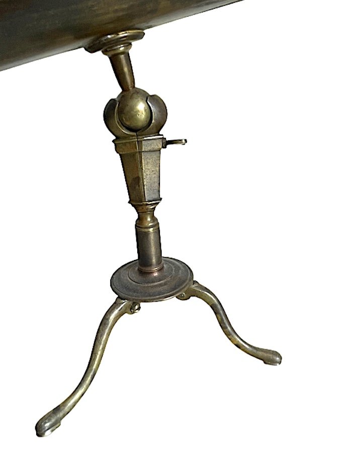 Miniature Travel Reflecting Telescope On Tripod Stand C.1740-photo-3