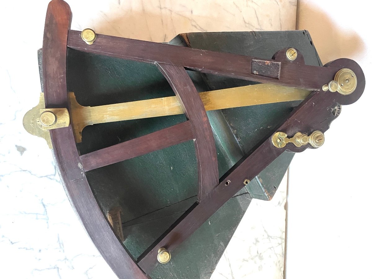 Large Octant In Ebony By Joseph Roux In Marseille In Its Original Box C 1740-photo-2