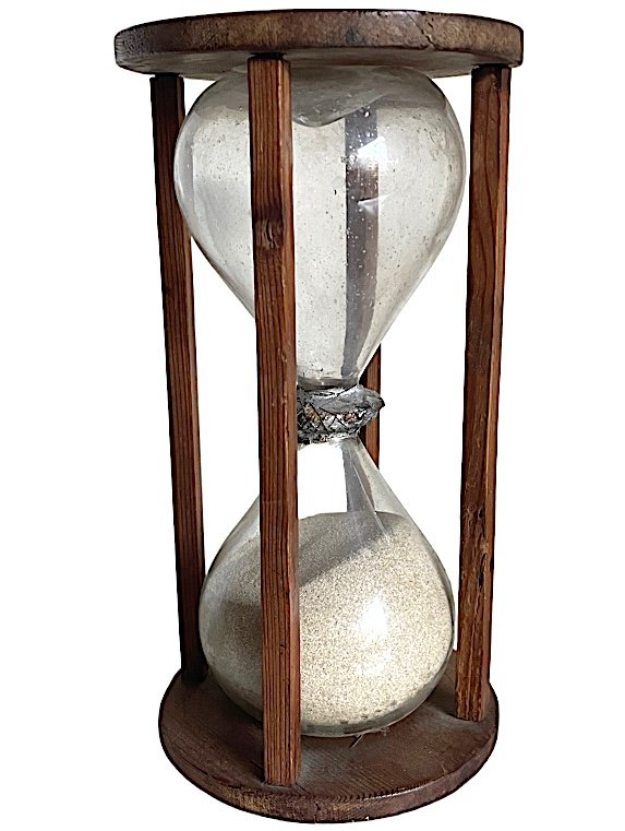 Large 18th Century Hourglass With 4 Columns-photo-2