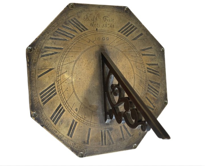 Museum. Horizontal Sundial Dated 1699 Louis XIV Signed Nb Nicolas Bion?