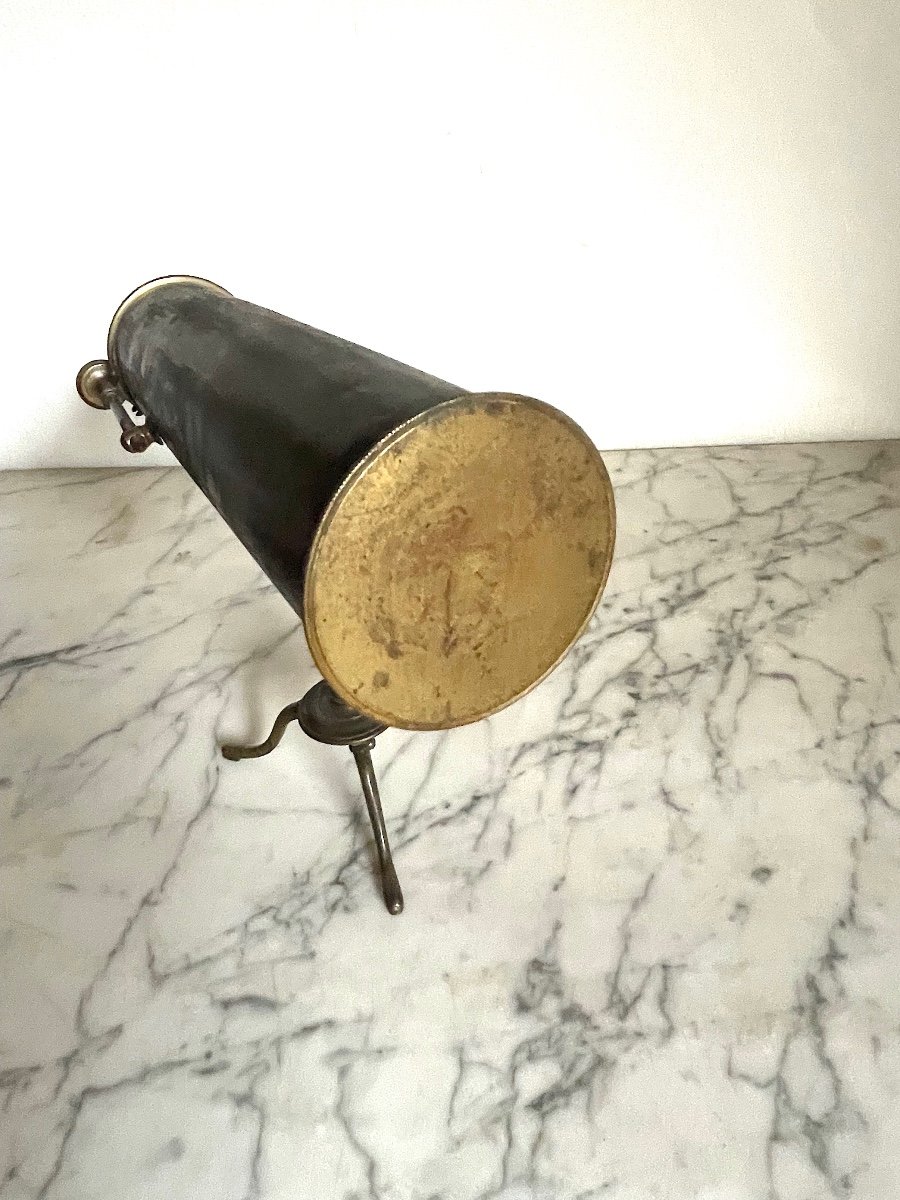 Rare Telescope A Réflexion Miniature De Voyage C.1720-photo-2