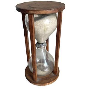 Large 18th Century Hourglass With 4 Columns