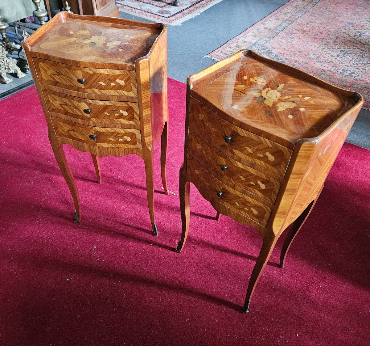 Rosewood Bedside Tables