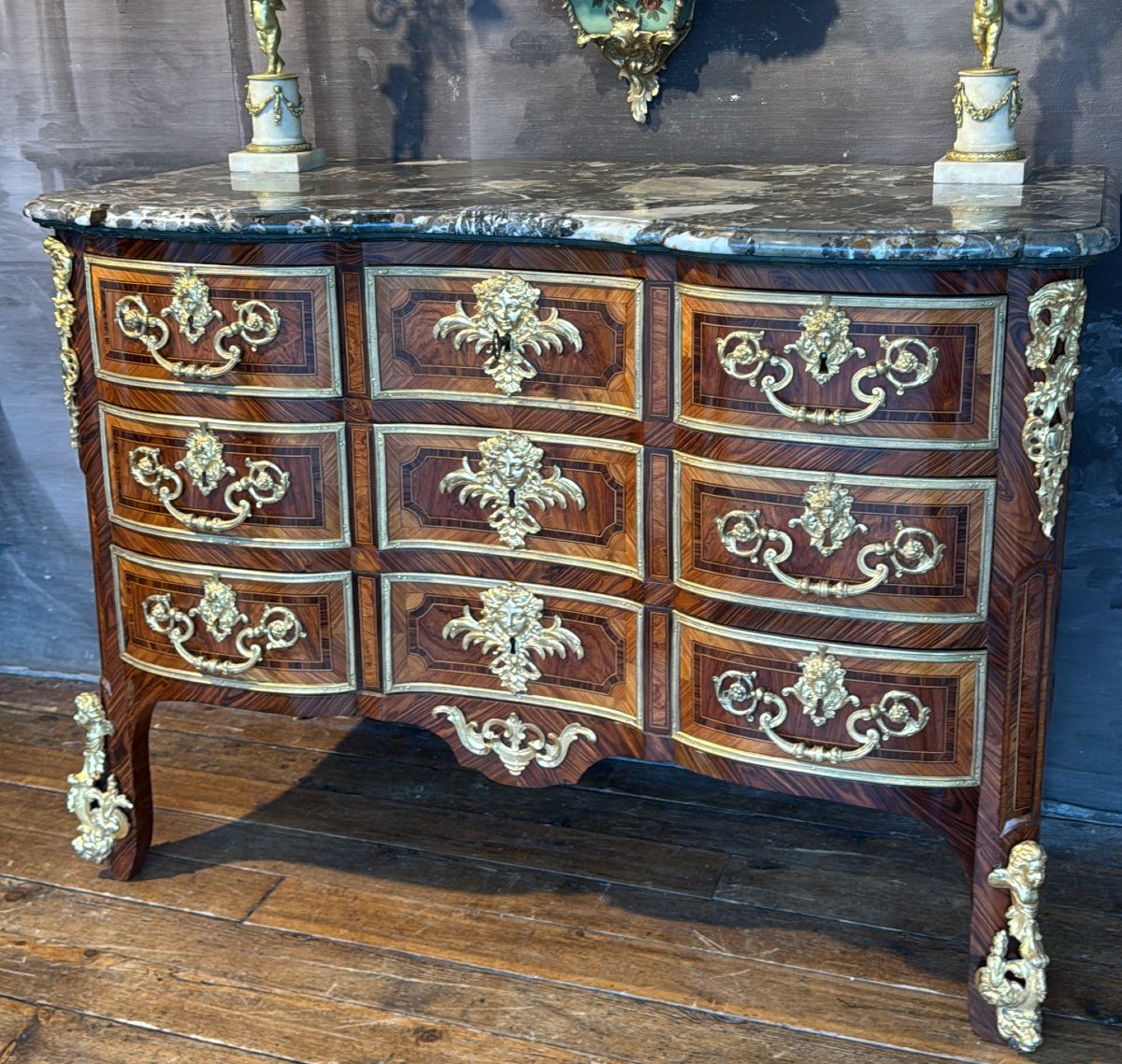 Regency Chest Of Drawers Stamped  Delorme