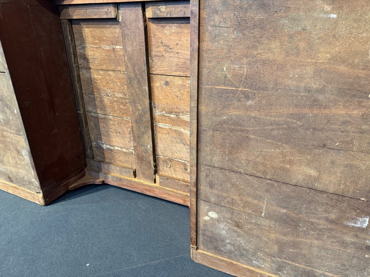 Large Louis XVI Mahogany Bureau Plat Stamped By Pierre Boichod-photo-5