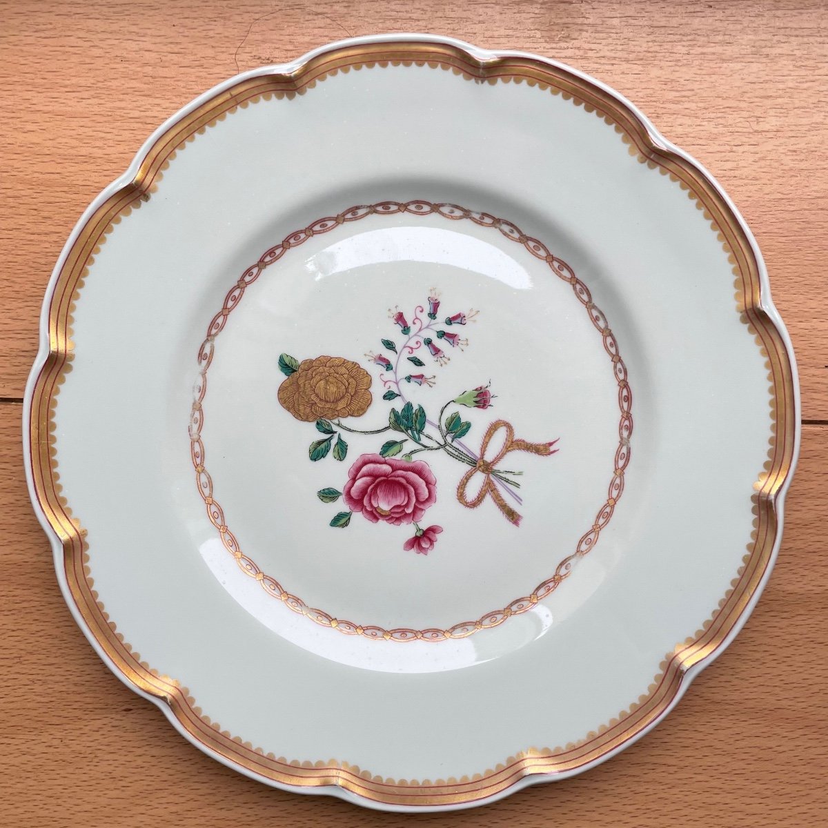 Haviland - Series Of 12 Flat Plates In Limoges Porcelain Model Au Charme Du Logis-photo-2