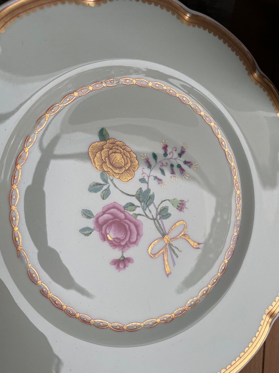 Haviland - Series Of 12 Flat Plates In Limoges Porcelain Model Au Charme Du Logis-photo-5