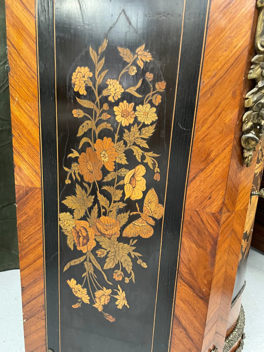 Furniture Between Two In Marquetry Napoleon III Period-photo-2