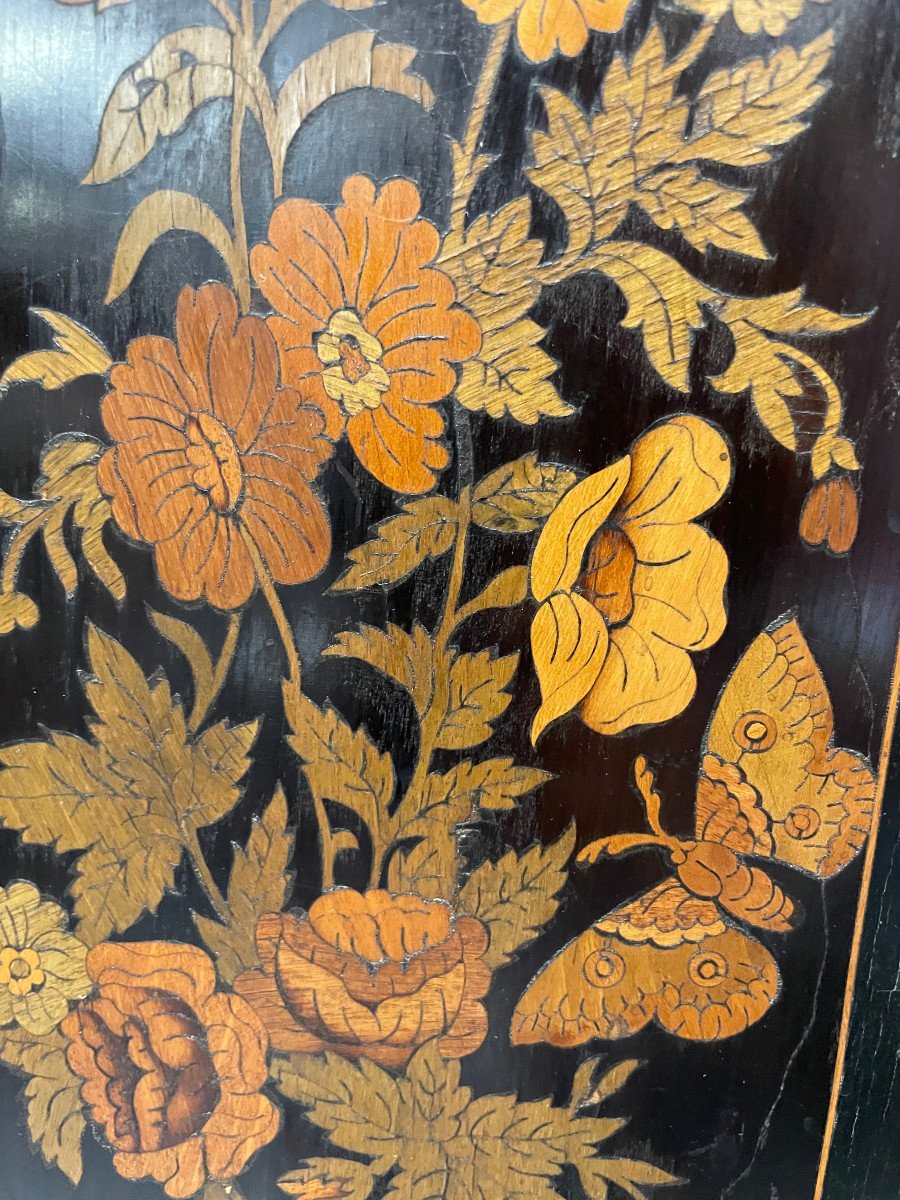 Furniture Between Two In Marquetry Napoleon III Period-photo-3