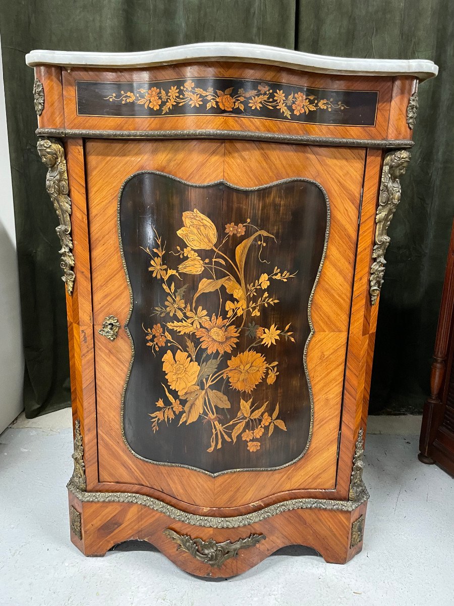 Furniture Between Two In Marquetry Napoleon III Period