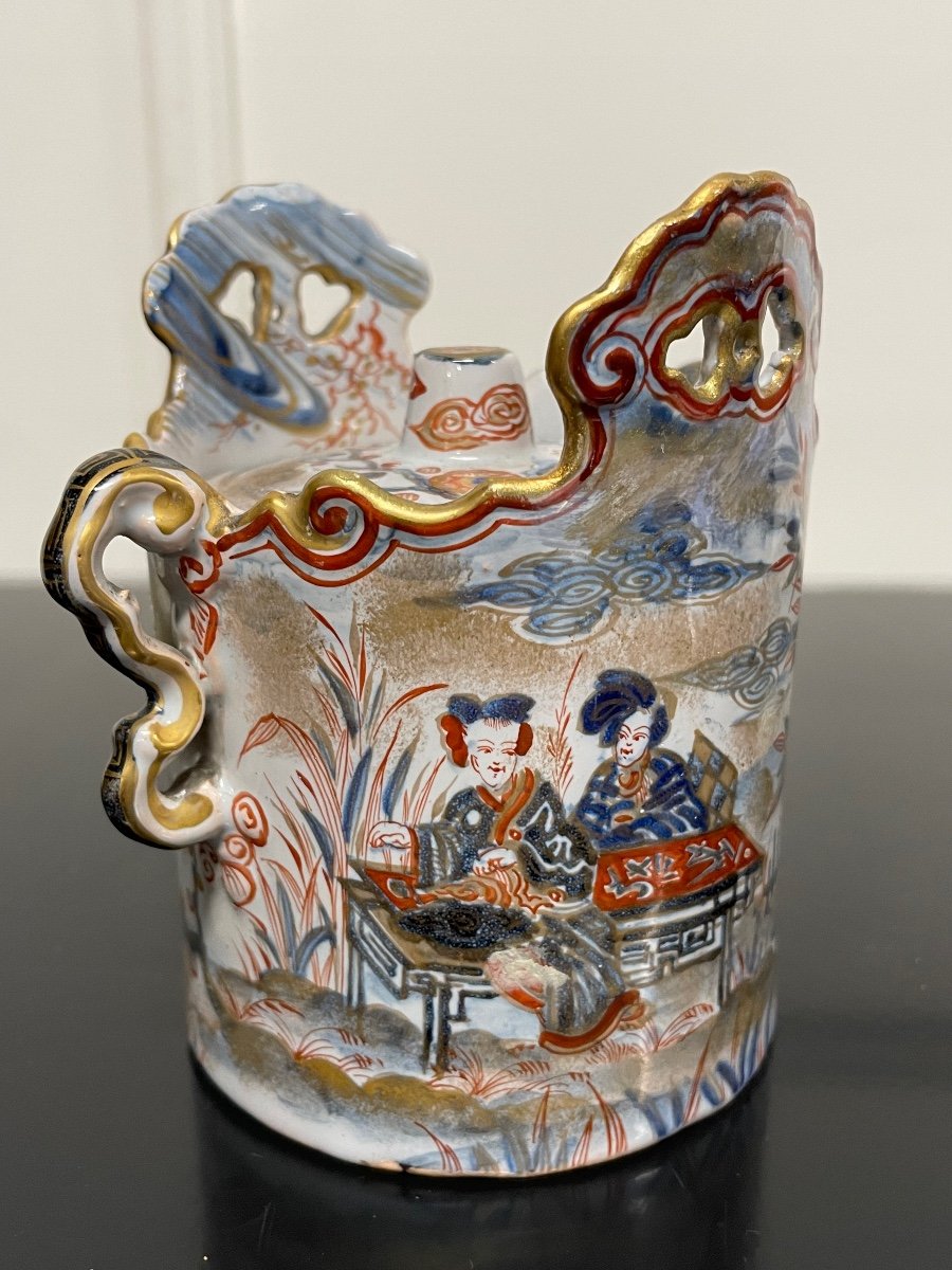 émile Gallé - Part Of Earthenware Coffee Service From Japanese Saint Clement-photo-1