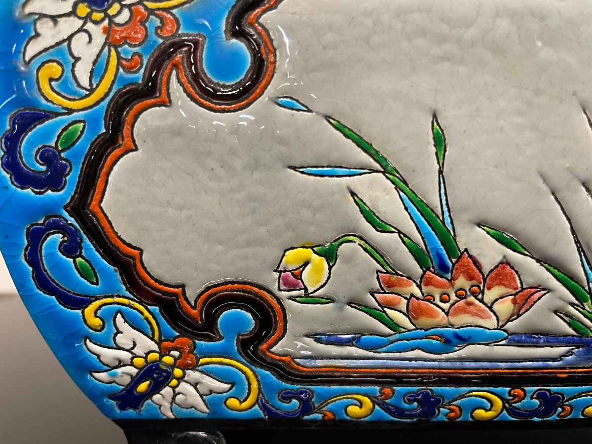 Bordeaux Vieillard - Planter In Japanese Caranza Cloisonné Enamels-photo-8